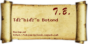 Tóbiás Botond névjegykártya