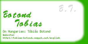 botond tobias business card
